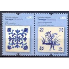 POR3524MSA-SE-TENANT EMISSÃO CONJUNTA PORTUGAL ROMÊNIA, 2ª POSIÇÃO - PORTUGAL - 2010 - MINT