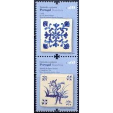 POR3524MSC-SE-TENANT EMISSÃO CONJUNTA PORTUGAL ROMÊNIA, 4ª POSIÇÃO - PORTUGAL - 2010 - MINT