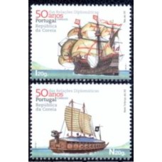 POR3598M-SÉRIE 50 ANOS DAS RELAÇÕES DIPLOMÁTICAS PORTUGAL - COREIA - PORTUGAL - 2011 - MINT