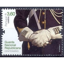POR3601M-SELO CENTENÁRIO DA GUARDA NACIONAL REPUBLICANA (DO BLOCO) - PORTUGAL - 2011 - MINT