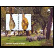 POR3799MF-BLOCO SABORES DO AR E DO FOGO II - PORTUGAL - 2013 - MINT