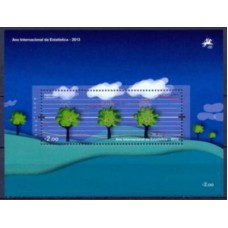 POR3829MF-BLOCO ANO INTERNACIONAL DA ESTATÍSTICA - PORTUGAL - 2013 - MINT
