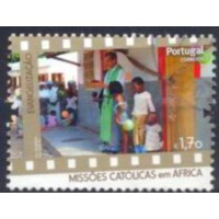 POR3851U-SELO MISSÕES CATÓLICAS NA ÁFRICA, 1,70E - PORTUGAL - 2013 - U