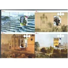 PORB185M-SÉRIE 4 BLOCOS PATRIMÔNIO MUNDIAL UNESCO - PORTUGAL - 2002 - MINT
