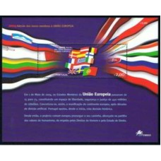 PORB202M-BLOCO ADESÃO DOS NOVOS MEMBROS À UNIÃO EUROPEIA - PORTUGAL - 2004 - MINT