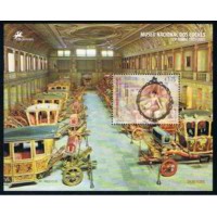 PORB217M-BLOCO CENTENÁRIO DO MUSEU NACIONAL DOS COCHES - PORTUGAL - 2005 - MINT