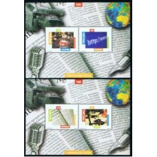PORB233M-SÉRIE 2 BLOCOS COMUNICAÇÃO SOCIAL - PORTUGAL - 2005 - MINT
