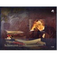 PORB299M-BLOCO BICENTENÁRIO DO NASCIMENTO DE SCHUMANN - PORTUGAL - 2010 - MINT PORB299M-BLOCO BICENTENÁRIO DO NASCIMENTO DE SCHUMANN - PORTUGAL - 2010 - MINT