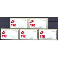 PORD162M-SÉRIE ETIQUETAS 112 NÚMERO EUROPEU DE EMERGÊNCIA, E-POST - PORTUGAL - 2011 - MINT