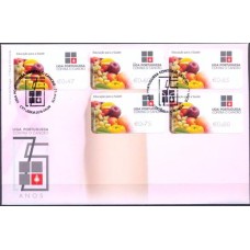 PORDF212-FDC SELOS ETIQUETAS 75 ANOS DA LIGA PORTUGUESA CONTRA O CÂNCER - EDUCAÇÃO PARA A SAÚDE - PORTUGAL - 2016