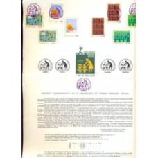 PORE1196-EDITAL 2º CENTENÁRIO DO ENSINO PRIMÁRIO OFICIAL - PORTUGAL - 1973