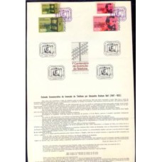 PORE1287-EDITAL CENTENÁRIO DO TELEFONE - PORTUGAL - 1976