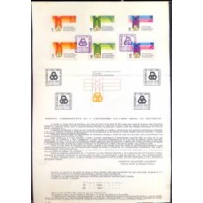 PORE1312-EDITAL CENTENÁRIO DA CAIXA GERAL DE DEPÓSITOS - PORTUGAL - 1976