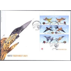 PORF2021.08-FDC MINIFOLHA ENCONTRO MILITAR NATO TIGER MEET 2021 - PORTUGAL - 2021