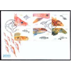 PORF3077-FDC SÉRIE PEIXES DA COSTA PORTUGUESA - PORTUGAL - 2006