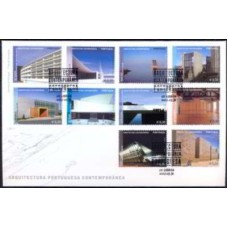 PORF3142-FDC SÉRIE ARQUITETURA PORTUGUESA CONTEMPORÂNEA - PORTUGAL - 2007