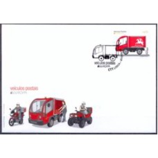 PORF3822-FDC SELO SÉRIE EUROPA - VEÍCULOS POSTAIS - PORTUGAL - 2013