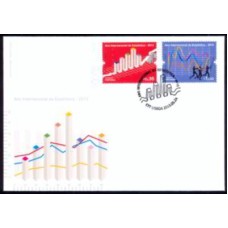 PORF3827-FDC SÉRIE ANO INTERNACIONAL DA ESTATÍSTICA - PORTUGAL - 2013