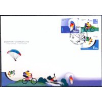 PORF3915-FDC ESPORTES RADICAIS I, AUTOADESIVOS - PORTUGAL - 2014 PORF3915-FDC ESPORTES RADICAIS I, AUTOADESIVOS - PORTUGAL - 2014