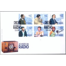 PORF4156-FDC SÉRIE AS VOZES DO RÁDIO - PORTUGAL - 2016