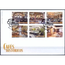 PORF4185-FDC SÉRIE CAFÉS HISTÓRICOS I - PORTUGAL - 2016