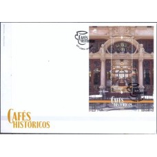 PORF4191-FDC BLOCO CAFÉS HISTÓRICOS I - PORTUGAL - 2016