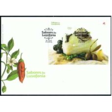 PORFB289-FDC BLOCO SABORES DA LUSOFONIA - PORTUGAL - 2009