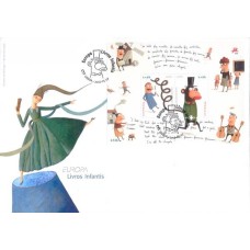 PORFB303-FDC BLOCO SÉRIE EUROPA - LITERATURA INFANTIL - PORTUGAL - 2010