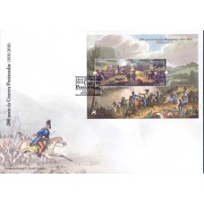 PORFB310-FDC BLOCO 200 ANOS DA GUERRA PENINSULAR - PORTUGAL - 2010