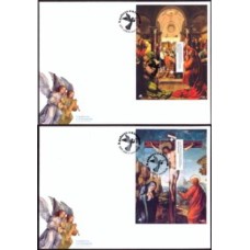PORFB333-SÉRIE 2 FDCS BLOCOS A PALAVRA E A IMAGEM - PORTUGAL - 2012