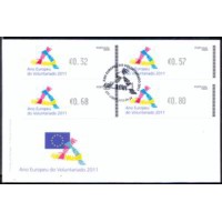 PORFD155-FDC SELOS ETIQUETAS ANO EUROPEU DO VOLUNTARIADO, CROUZET - PORTUGAL - 2011 PORFD155-FDC SELOS ETIQUETAS ANO EUROPEU DO VOLUNTARIADO, CROUZET - PORTUGAL - 2011