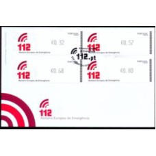 PORFD163-FDC SELOS ETIQUETAS 112 NÚMERO EUROPEU DE EMERGÊNCIA, CROUZET - PORTUGAL - 2011