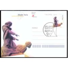 PORI2006.03C-INTEIRO POSTAL 250 ANOS DO NASCIMENTO DE ABADE FARIA - PORTUGAL - 2006 - COM CBC