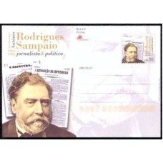 PORI2006.05-INTEIRO POSTAL BICENTENÁRIO DO NASCIMENTO DE RODRIGUES SAMPAIO - PORTUGAL - 2006