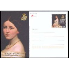 PORI2008.02-INTEIRO POSTAL 150 ANOS DA CHEGADA A PORTUGAL DA RAINHA DONA ESTEFÂNIA - PORTUGAL - 2008
