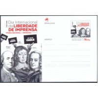 PORI2015.08-INTEIRO POSTAL DIA INTERNACIONAL DA LIBERDADE DE IMPRENSA - PORTUGAL - 2015 PORI2015.08-INTEIRO POSTAL DIA INTERNACIONAL DA LIBERDADE DE IMPRENSA - PORTUGAL - 2015
