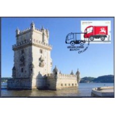 PORM3822-MÁXIMO SELO SÉRIE EUROPA - VEÍCULOS POSTAIS - PORTUGAL - 2013