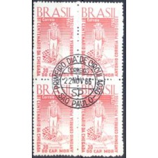 QC0558.03-QUADRA BICENTENÁRIO DA CHEGADA DO CAPITÃO MOR ANTONIO CORREIA PINTO A LAGES - 1966 - CPD SÃO PAULO
