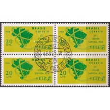 QC0607.02-QUADRA 25ª CIDADE SERVIDA POR TELEX - CURITIBA/PR - 1968 - CPD SÃO PAULO