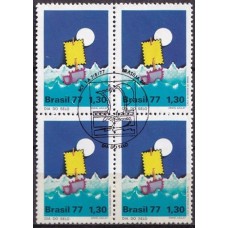 QC0997.32-QUADRA DIA DO SELO - 1977 - CBC BRASÍLIA
