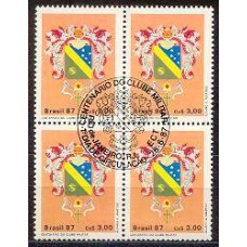 QC1552-QUADRA CENTENÁRIO DO CLUBE MILITAR - 1987 - CBC RIO DE JANEIRO