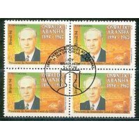 QC1904.03-QUADRA PERSONALIDADES BRASILEIRAS, OSWALDO ARANHA - 1994 - CBC SALVADOR