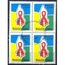 QC2028-QUADRA CAMPANHA CONTRA A AIDS - 1997 - CBC BRASÍLIA