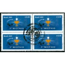 QC2356-QUADRA NOVO MILÊNIO, CALENDÁRIO CRISTÃO - 2001 - CBC BRASÍLIA