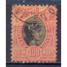 RE0084U-SELO MADRUGADA REPUBLICANA, 100 RÉIS DENTEAÇÃO 11,5 - 1894 - U