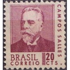 RE0533NA-SELO ANTIGOS PRESIDENTES DA REPÚBLICA, CAMPOS SALLES CASTANHO CLARO AVERMELHADO - 1967 - N