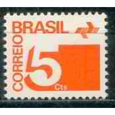 RE0540N-SELO TIPO CIFRA PAPEL FOSFORESCENTE, 5CTS - 1974 - N