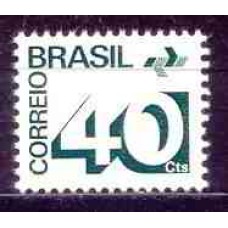 RE0544M-SELO TIPO CIFRA PAPEL FOSFORESCENTE, 40CTS - 1973 - MINT