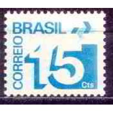 RE0546M-SELO TIPO CIFRA COM BARRAS FOSFORESCENTES, 15CTS - 1975 - MINT