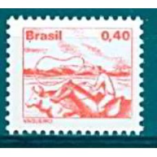 RE0575M-SELO TIPOS E PROFISSÕES NACIONAIS - COM MOLDURA FOSFORESCENTE, VAQUEIRO - 1979 - MINT